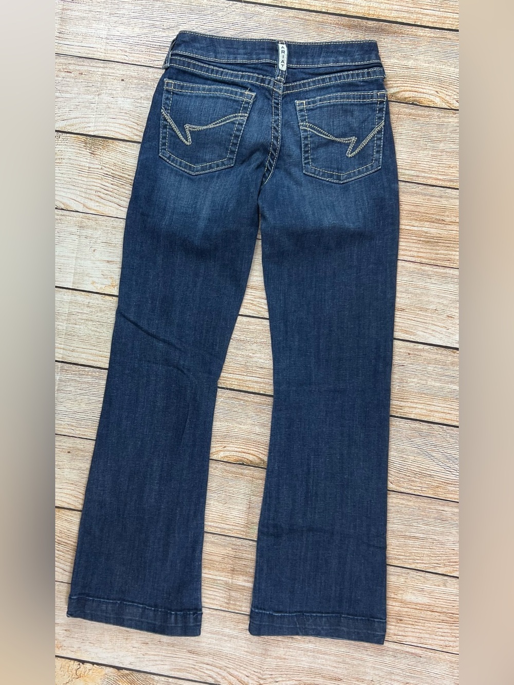 Ariat Western Real Selma Trouser Denim Blue Jeans Girls Size 12